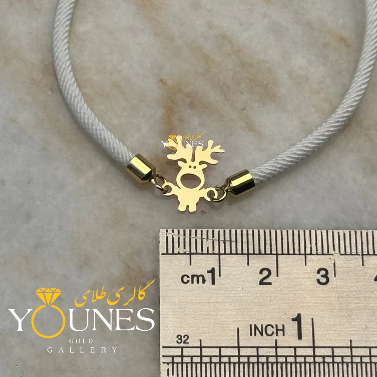 دستبند گوزن طلا لیزری